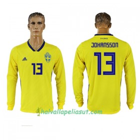 Jalkapallo Pelipaidat Ruotsi Johansson 13 World Cup 2018 Kotipaita Pitkähihainen